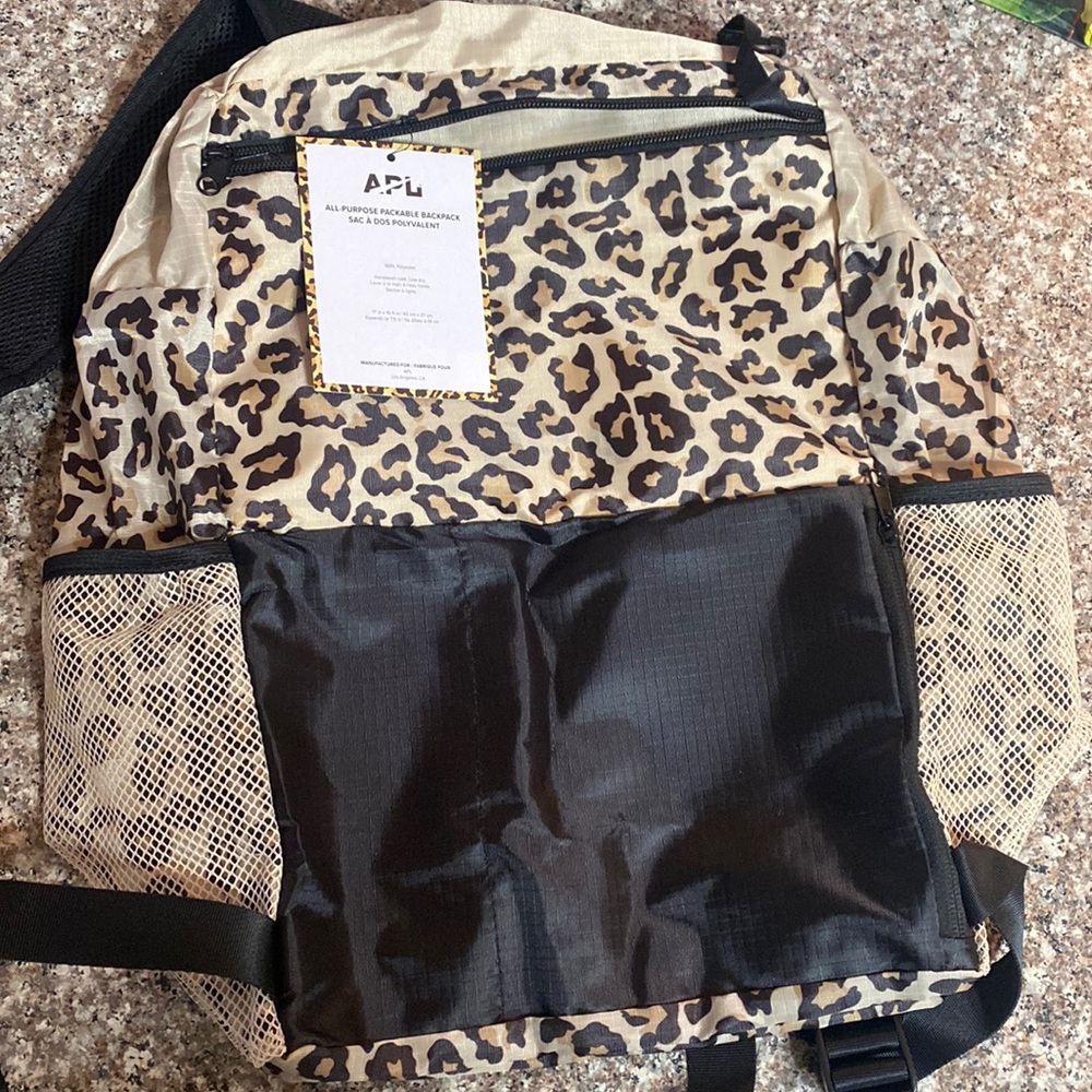Leopard backpack nwt